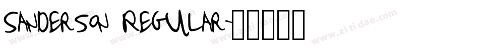 Sanderson Regular字体转换